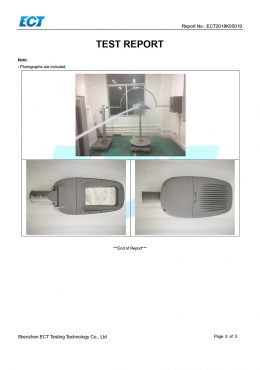 EK IP66 VIZSGÁLATI Tanúsítvány